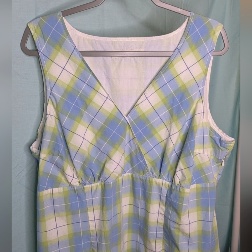 Tommy Hilfiger plaid sun dress vintage plus size